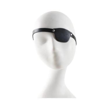 Imagem de Pala De Olho De Pirata Ajustável Em Couro Unissex Para Cosplay E Fanta