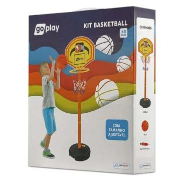 Imagem de Go Play Kit Basketball Com Pedestal Ajustável Multikids - Ref BR951, U