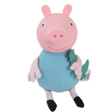 Imagem de Boneco George E Peppa Pig Brinquedo Infantil 30cm Cor Azul - Baby Brin