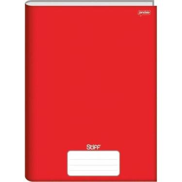 Imagem de Caderno Brochura Capa Dura Grande Vermelho Stiff Jandaia - 96 folhas