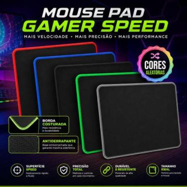 Imagem de Mouse Pad Gamer Speed Grande Premium Borda Costurada Antiderrapante Al