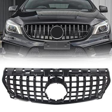 Imagem de FINMOKAL Apto para Mercedes Benz W117 CLA250 2015-2019 GT-R para-choque dianteiro preto