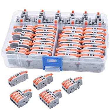 Imagem de Conectores de fio XALXMAW 62 peças, Kit de conectores de fios compactos de emenda, apro...