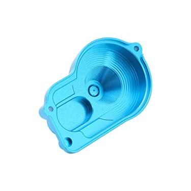 Imagem de Capa de engrenagem principal traseira RC, capa de engrenagem principal traseira de carro DIY resistente ao desgaste RC 1/18 para mini T 2.0 2WD para caminhão de estádio RC 1/18 (azul)