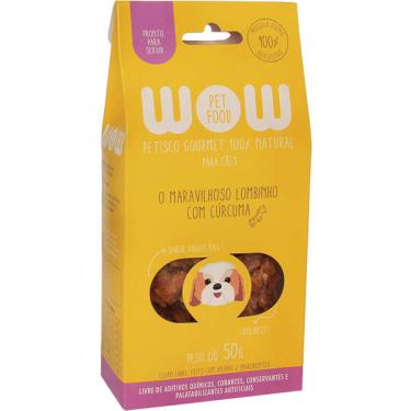 Imagem de Petisco WOW Pet Food Natural para Cães Sabor Lombinho e Cúrcuma - 50g