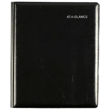 Imagem de Planejador semanal e mensal 2022 da AT-A-GLANCE, 17,78 x 21,96 cm, médio, recarregável, executivo, diurno, preto (G54500)
