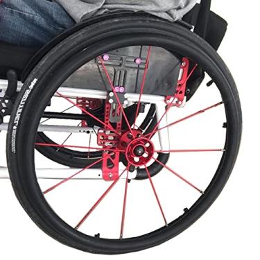 Imagem de Capas de aro de empurrar para cadeira de rodas traseira, capa de aro para cadeira de rodas antiderrapante e resistente ao desgaste, capa protetora de anel de pressão para cadeira de rodas, acessórios para melhorar a aderência e tração (60 cm, rosa carne)