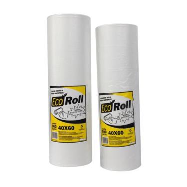 Imagem de Kit 7Kg Bobina Saco Plastico Picotada 40x60 Extra Fort 2Bob - XCA