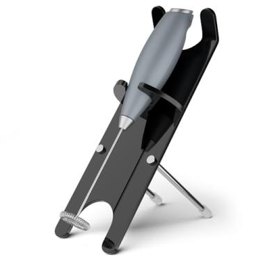 Imagem de Homakover Suporte De Acrílico Para Espumador Leite, Varinha Cozinha, Mini Espumador, Portátil Batedor Espuma, Bebidas, Compatível Com Vários Tipos Espumadores