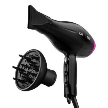 Imagem de Secador Taiff Titanium 2100W Pink + Difusor Curves Cabelos Com Cachos 
