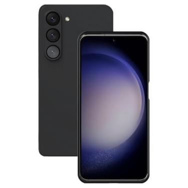 Imagem de Capa Capinha Case Premium Anti Impacto Aveludada Preta com Proteção de Câmera para Samsung Galaxy S23