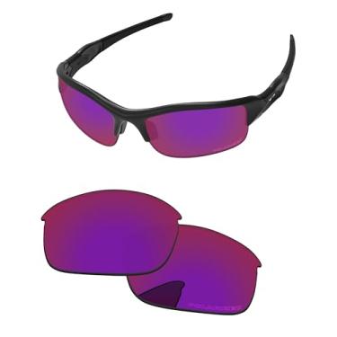 Imagem de PapaViva Lentes de reposição para óculos de sol Oakley Flak Jacket OO9008, Sol meia-noite, Flak Jacket