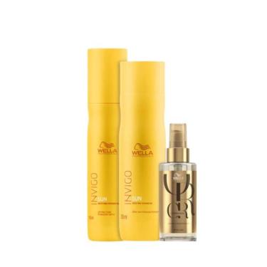 Imagem de Wella Sun Sh 250ml + Leave-in 150ml + Oleo 100ml - Wella profissional