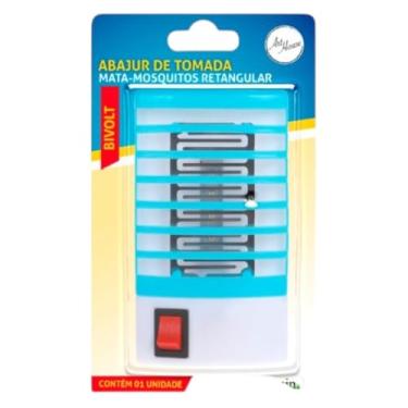 Imagem de Abajur Tomada Repelente Mata Insetos Pernilongo Abajur Eletrônico Bivolt - Não Emite Produtos Químicos ART HOUSE (AZUL)