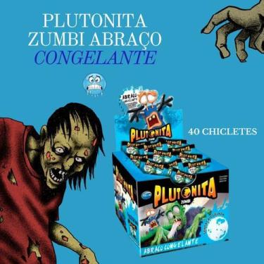 Imagem de Chiclete Plutonita Zumbi Congelante Limão/Mentol Sem Glúten - Arcor
