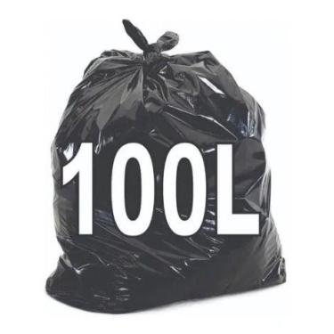 Imagem de Saco De Lixo 100 Litros - 100 Unidades - Injeplastec