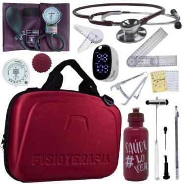 Imagem de Kit Fisioterapia Maleta Goniometro Martelo Buck Completo - Love Saude,