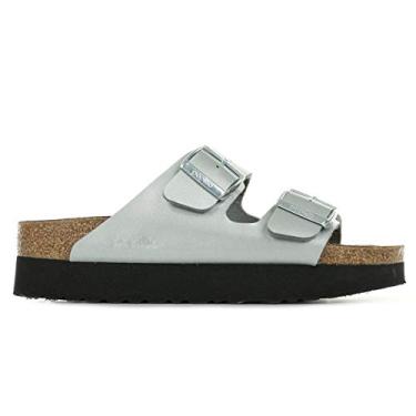 Imagem de Birkenstock Sandália feminina Loop, Plataforma metálica prata, L7 M5