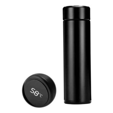 Imagem de Garrafa Térmica 500ml Com Medidor De Temperatura Digital Led - - SWEET