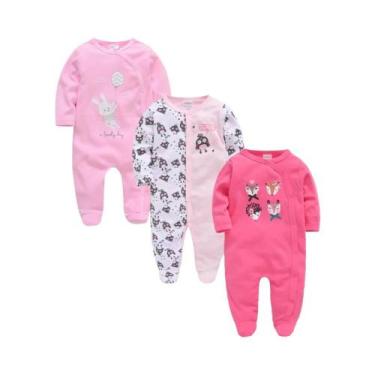Imagem de Conjunto De Macacões De Algodão Para Bebês Meninas E Meninos 0-12M Man