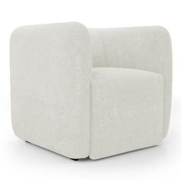 Imagem de Poltrona Decorativa Living Maya Bouclé Off White - Desk Design