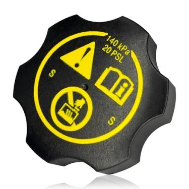 Imagem de KUQUTIDY Substituição da tampa do reservatório de refrigerante da tampa do radiador compatível com Chevrolet Dodge GMC Buick Cadillac Jeep Ram Saab Silverado 1500 2500 3500 Express Avalanche Suburban