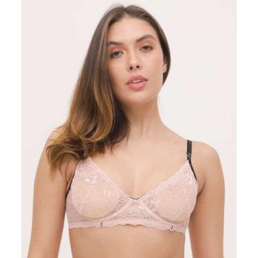 Imagem de Sutiã De Renda Com Base Com Aro Sem Bojo Marisa-87024, Rosa, 44