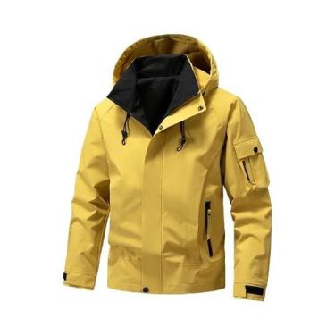 Imagem de Jaqueta Softshell Impermeável Com Capuz Para Homens, Leve, Ideal Para 