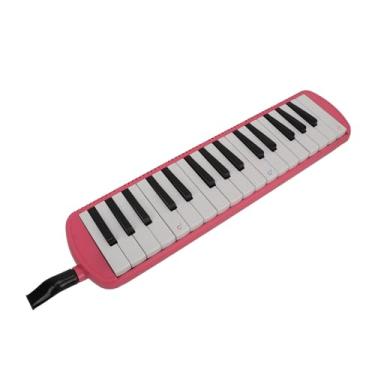 Imagem de ZJchao Melodica 32 Key Professional ABS Instrumento Musical para Alunos da Escola, Crianças Iniciantes, Com Excelente Qualidade de Som, Design Durável, Fácil de Aprender e Tocar (Rosa)