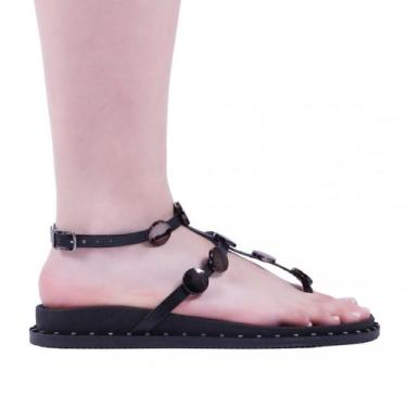Imagem de Sandália Papete Feminina Zariff U888122, Preto, Onix, 37