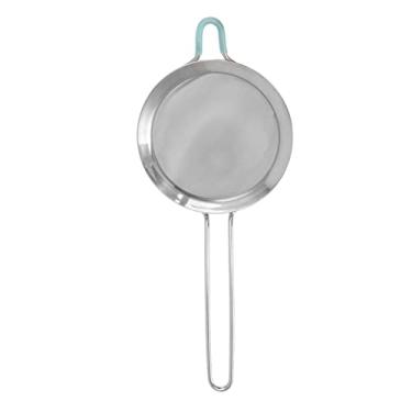 Imagem de Domary Coador de Farinha de Aço Inoxidável 60 Malhas, Alça Longa Premium, Design Rebite Duplo Seguro, Peneira Malha Fina para Assar e Cozinhar, Leve e Durável, Fácil (14cm)