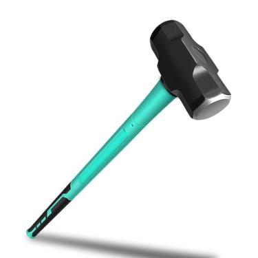 Imagem de Martelo de trenó e taco com estrutura resistente, alça ergonômica antiderrapante em H, núcleo de fibra de vidro, aço de alta resistência para construção, gerenciamento de terra, trabalho de quintal