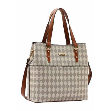 Imagem de Bolsa Feminina Tote Transversal Chenson 3484849 Monograma
