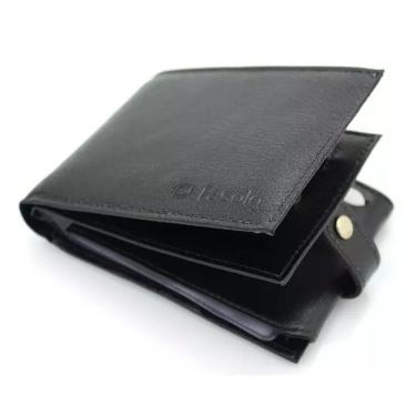 Imagem de Carteira Masculina Couro Fasolo Com Porta Cheques H015-033