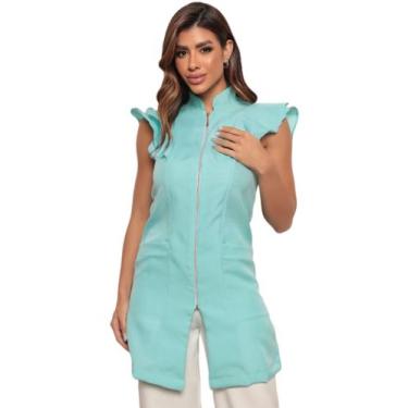 Imagem de Jaleco Feminino Manga Curta Valentina Verde - Gardenia Jalecos, P