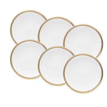 Imagem de Conjunto 6 Pratos Rasos de Porcelana Paddy 28cm - Wolff