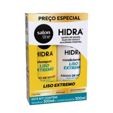 Imagem de Kit  Salon Line Shampoo + Condicionador Hidra Liso Extremo 300ml