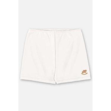 Imagem de Short Unissex para Bebê em Suedine Up Baby, Bege, GG