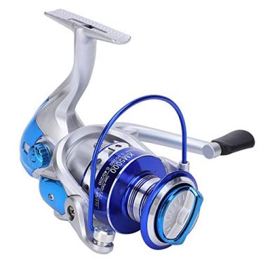 Imagem de Wosune Molinete giratório, roda de pesca de metal esquerda/direita intercambiável para mastro de rocha para mastro marítimo (KM5000)