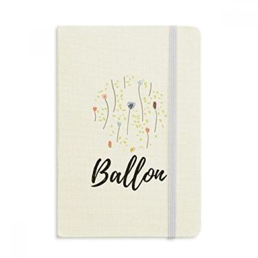 Imagem de Caderno de arte de plantas abstratas em tecido oficial capa dura para diário clássico