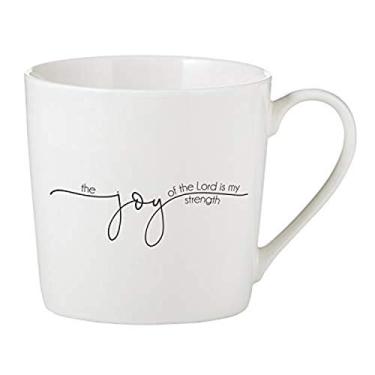 Imagem de Caneca de café Faithworks Creative Brands Inspirational White Bone China, 400 ml, Joy Of The Lord