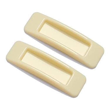 Imagem de 1Pair Plástico Armário Guarda-roupa multifuncional puxa autoadesivo aberto puxador de porta deslizante Maçanetas de móveis interiores, alperce