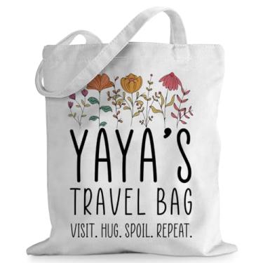 Imagem de sugargoo Bolsa de viagem Names, Visit Hug Spoil Repeat, presente de aniversário, Natal, Dia das Mães, aposentadoria para mulheres, Yaya 3, Large