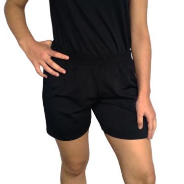 Imagem de Short Feminino Meia Coxa Soltinho Elástico Liso Suplex Pp ao Plus Size