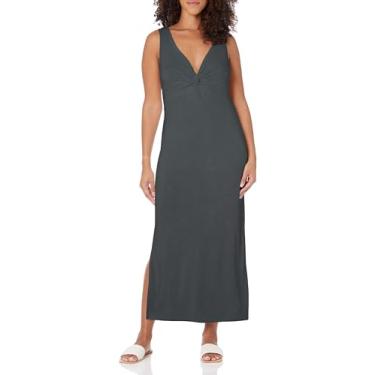 Imagem de Splendid Vestido longo feminino Arlo Twist, Grafite, GG