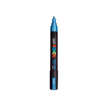 Imagem de PC-5M Posca Azul Metálico Ponta Redonda 1.8 a 2.5mm - Uni-ball