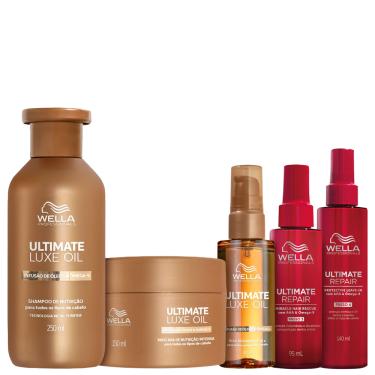 Imagem de Kit Wella Professionals Ultimate Luxe Oil & Repair (5 Produtos)