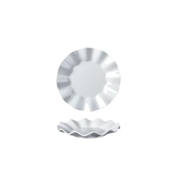 Imagem de Prato de osso de disco branco de porcelana sintética, prato de tigela de arroz frito fast food - 9675 (6601-7,5) prato de renda de 19 cm branco