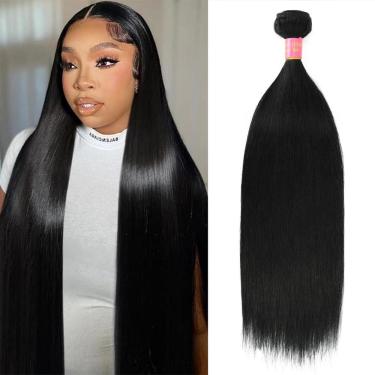 Imagem de Pacote de cabelo Mrigwoth 18cm 14A Straight Brazilian Virgin Hair