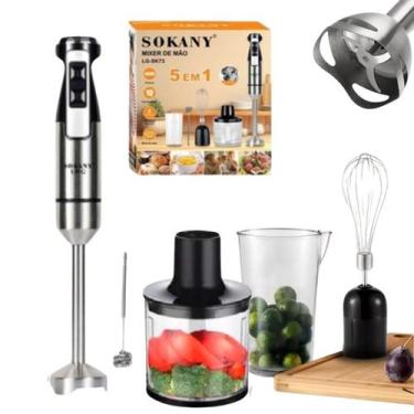 Imagem de Mixer Processador Misturador Triturador Moedor Carne 5 Em 1 - NoBrand